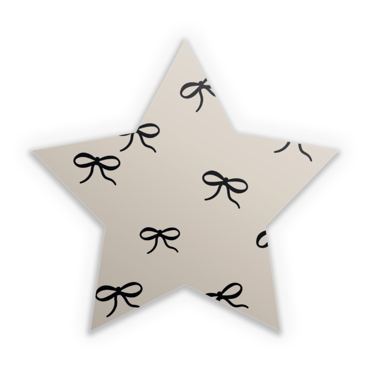 Schleifen Muster Schwarz Beige