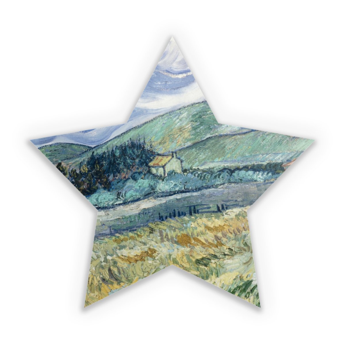 Landscape from Saint-Rémy by Van Gogh