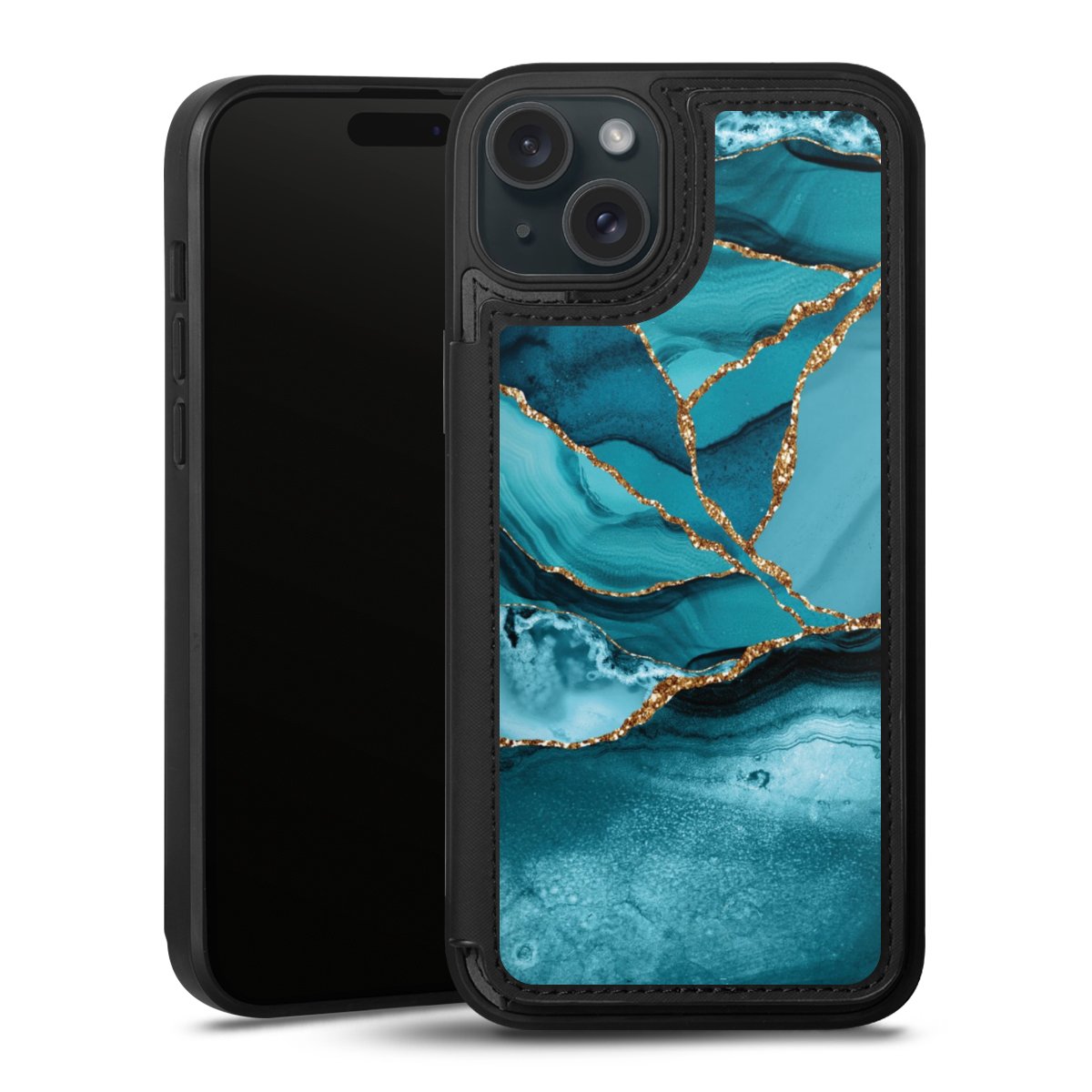 Eisblaue Marmor Landschaft