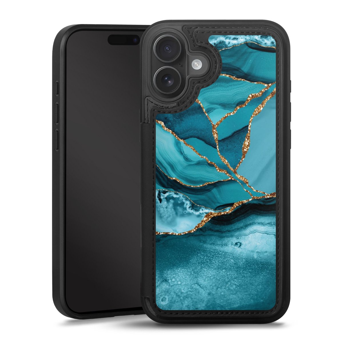 Eisblaue Marmor Landschaft