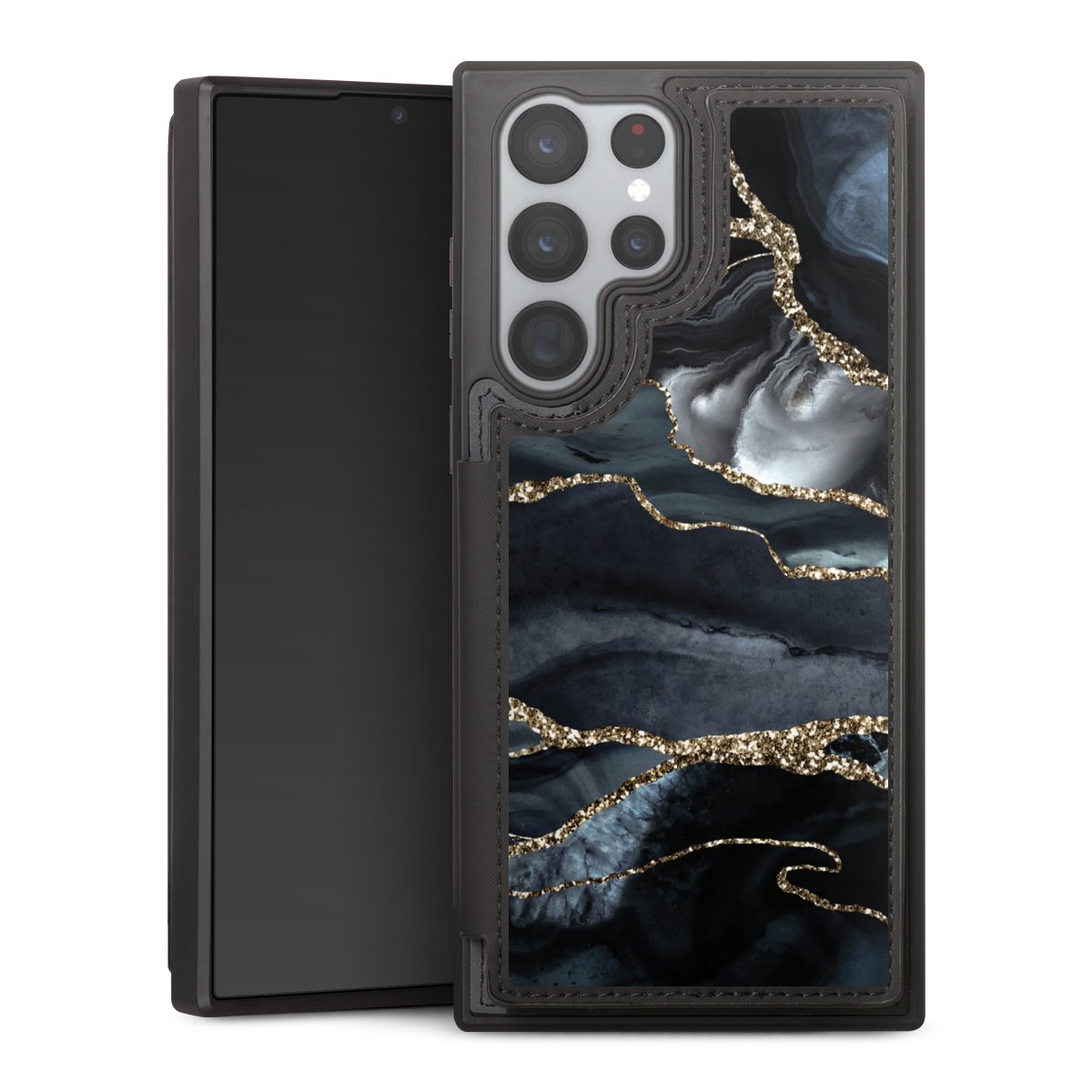 Or marbré foncé Aspect pailleté