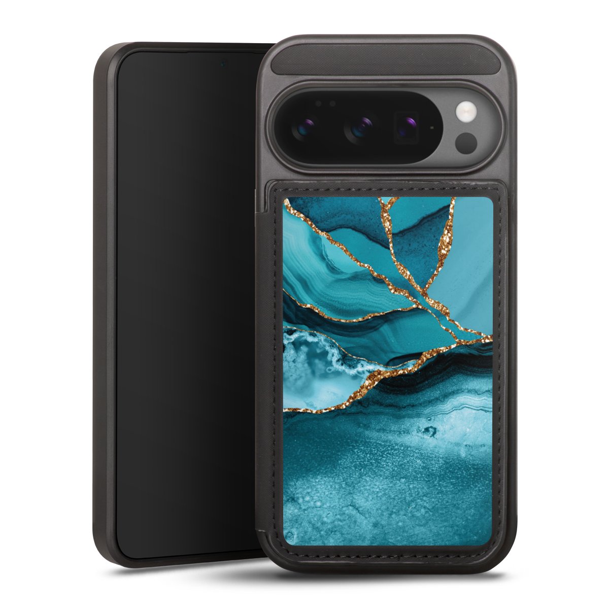 Eisblaue Marmor Landschaft