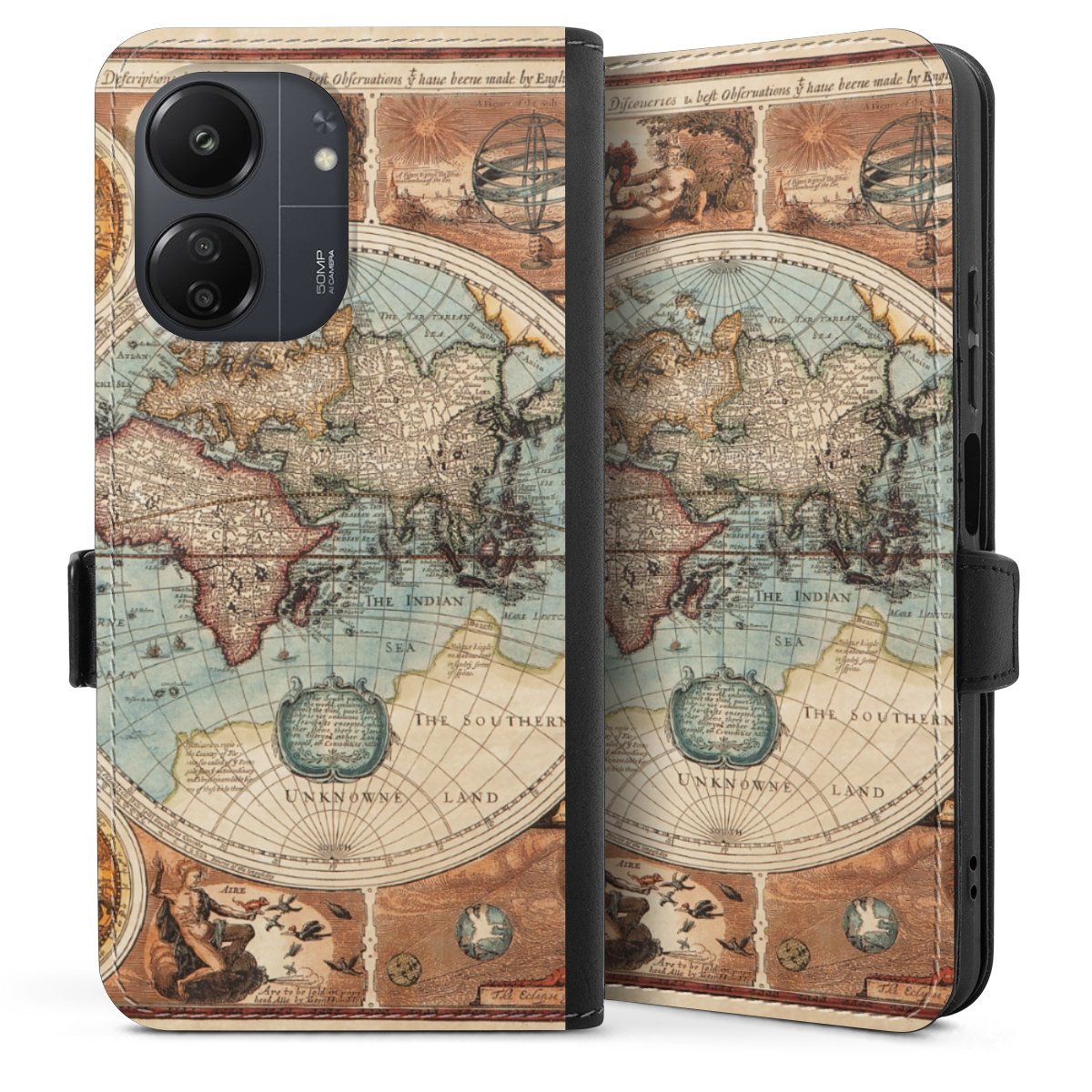 Mappa del mondo vintage