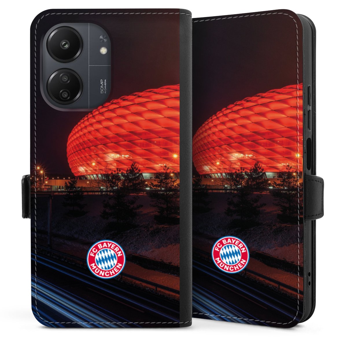 Allianz Arena bei Nacht FCB
