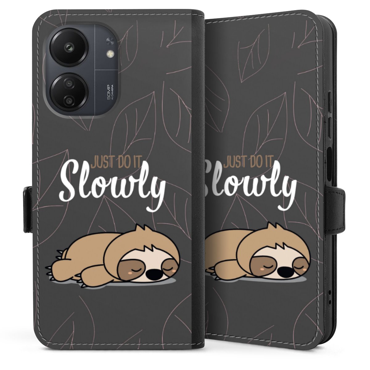 Just Do It Slowly Sloth Grey