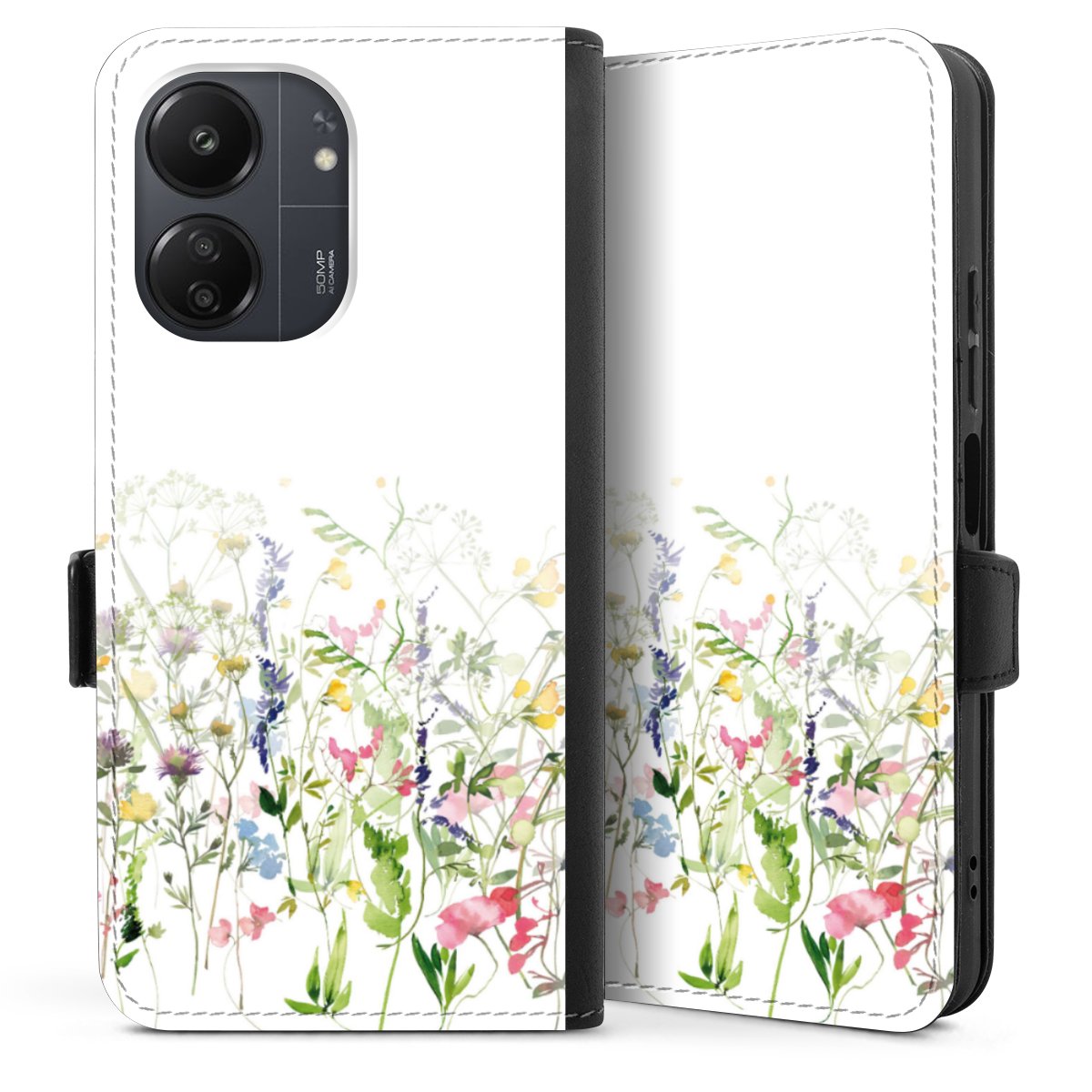 Kleurrijke lente weide bloemen