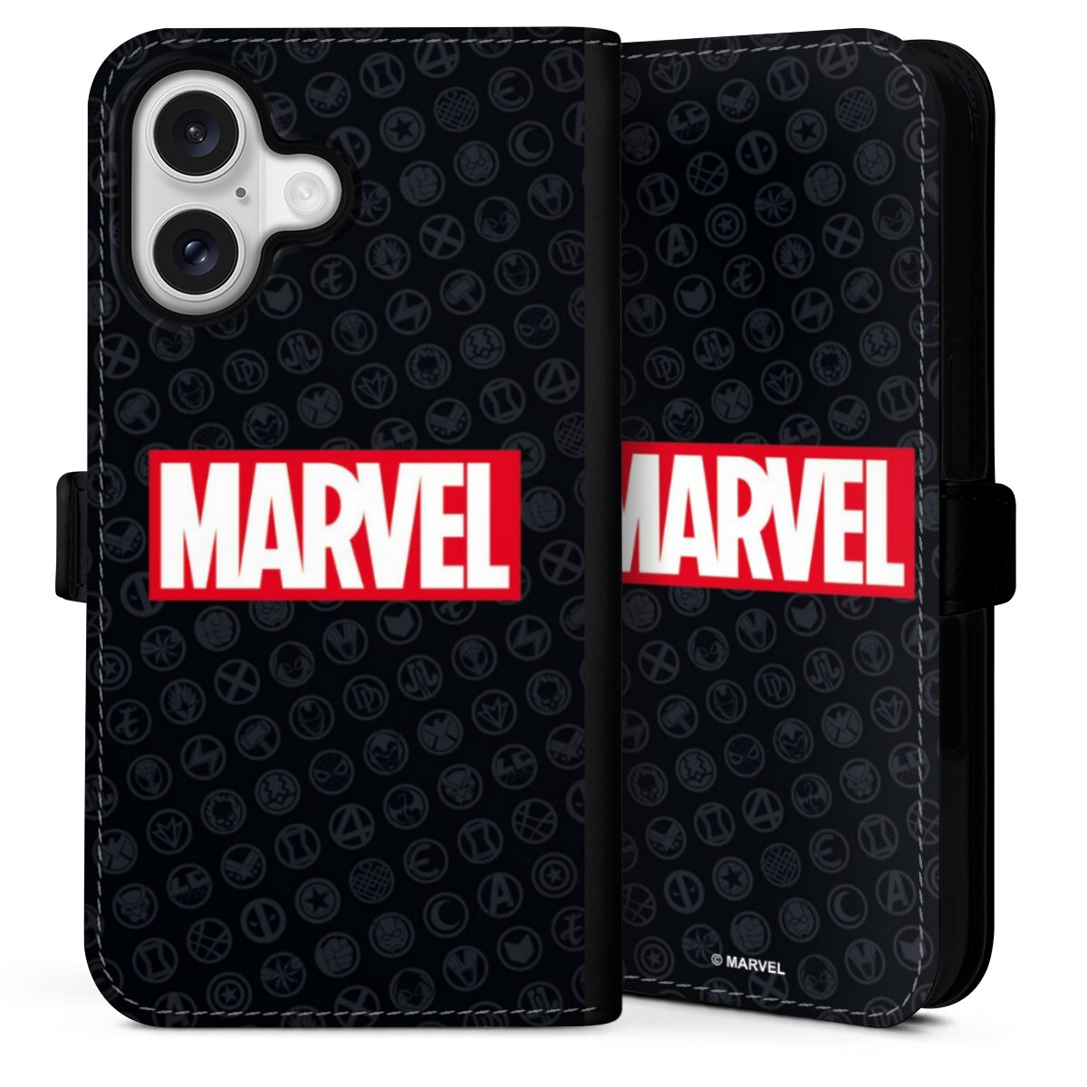 Marvel Logo Black Red 