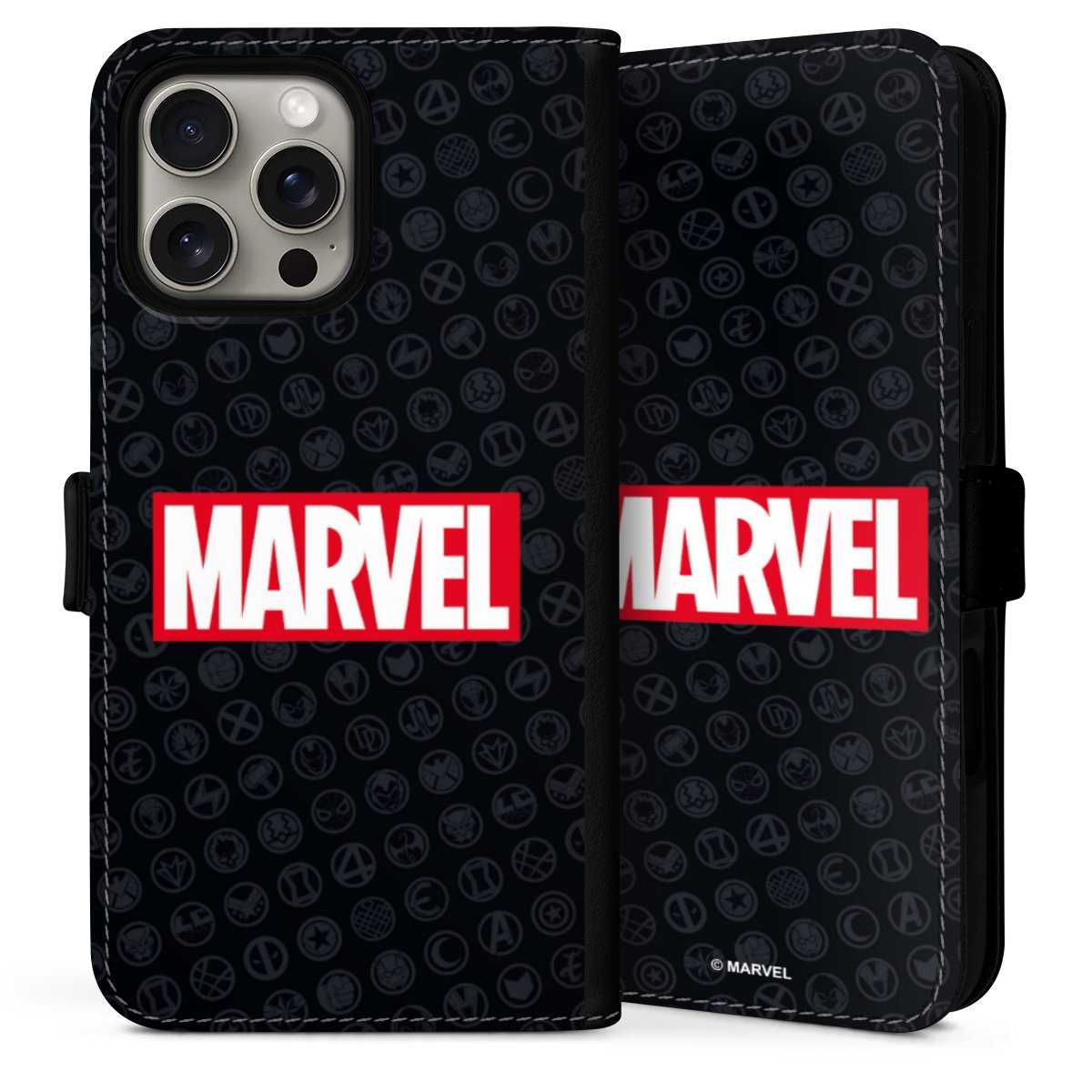 Marvel Logo Black Red 