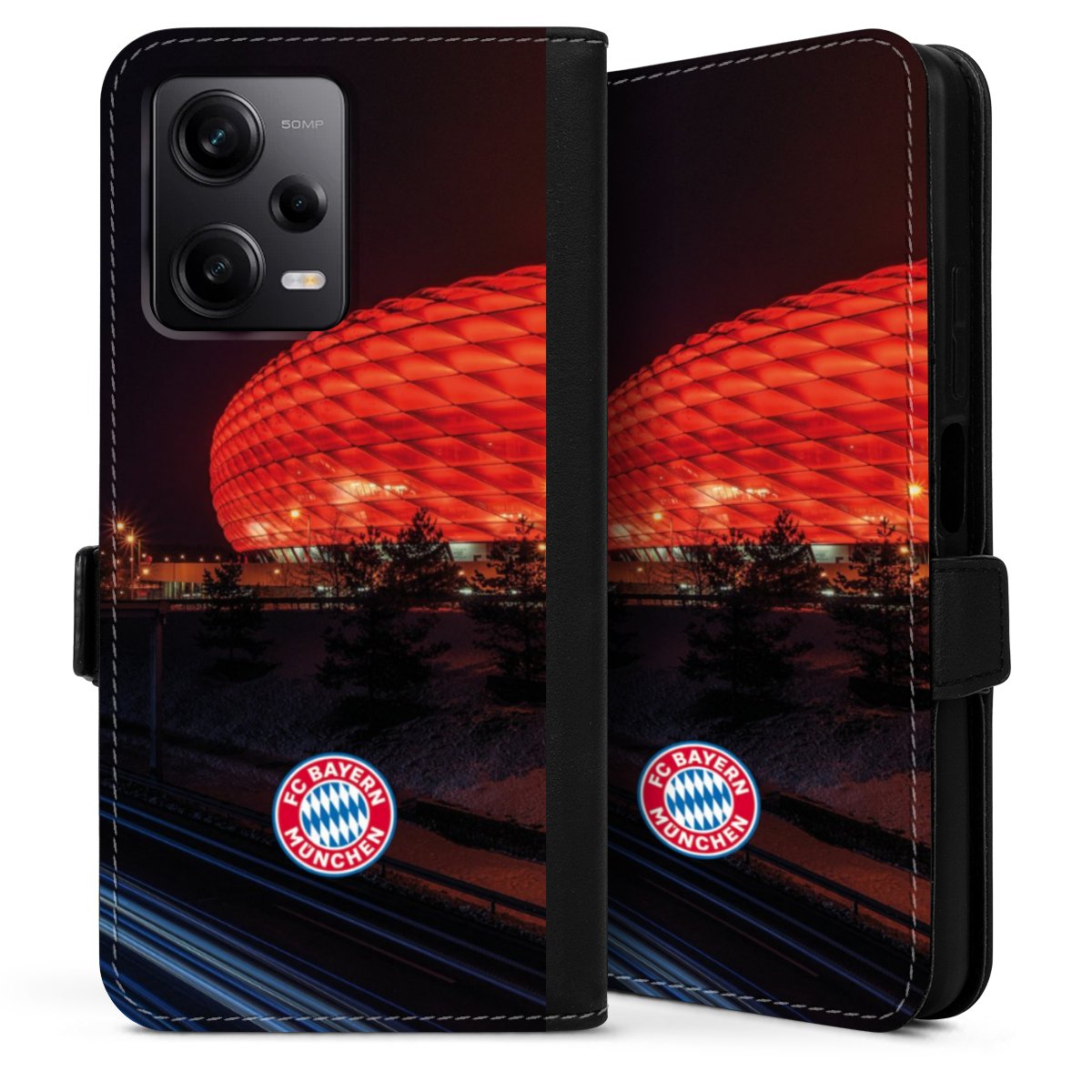 Allianz Arena bei Nacht FCB