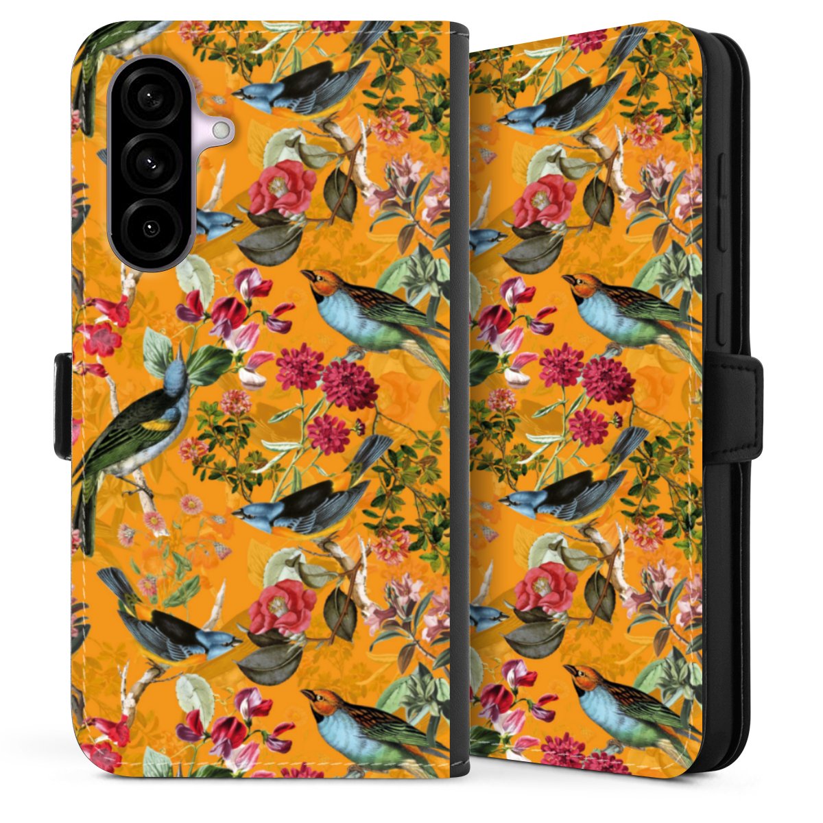 Vogels Bloemen Behang