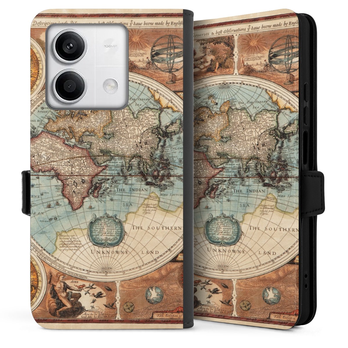 Mappa del mondo vintage