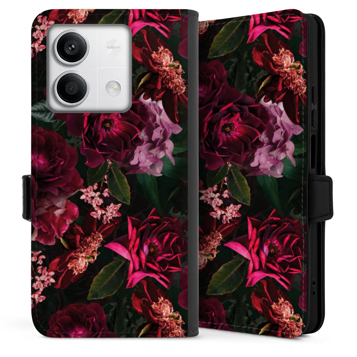 Fiori rosso scuro e rosa