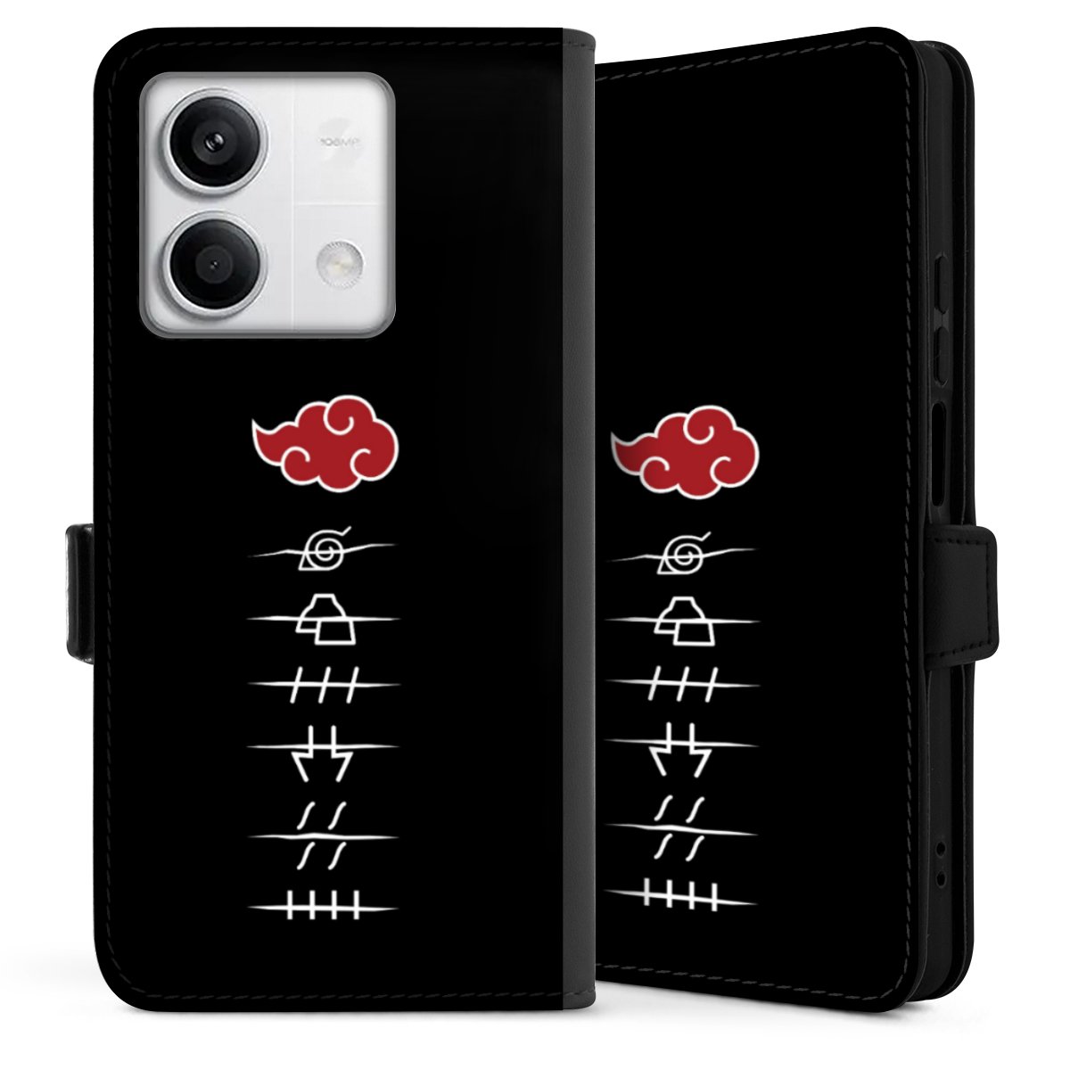 Symboles des membres de l'Akatsuki noirs