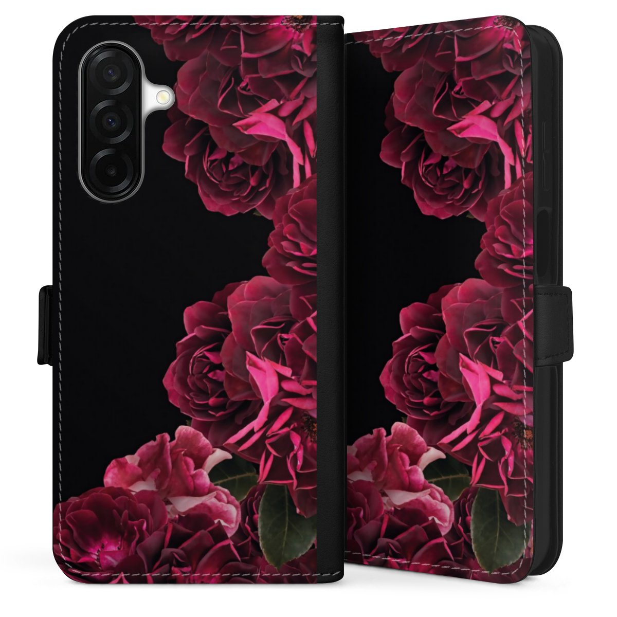 Rose vintage su nero