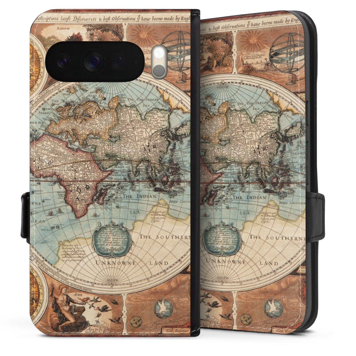 Mappa del mondo vintage