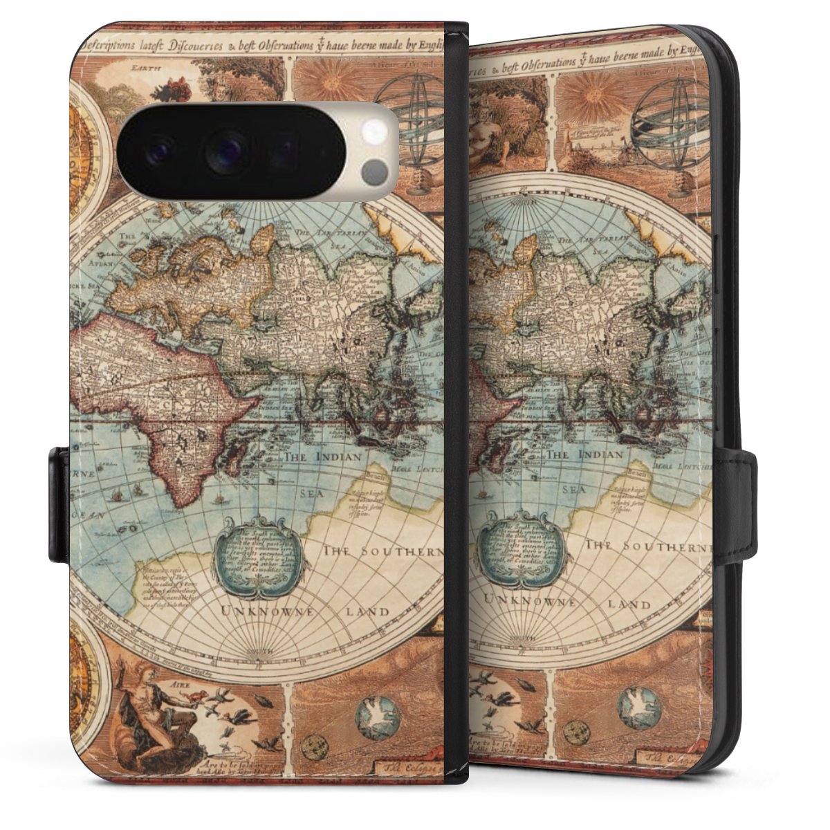 Mappa del mondo vintage