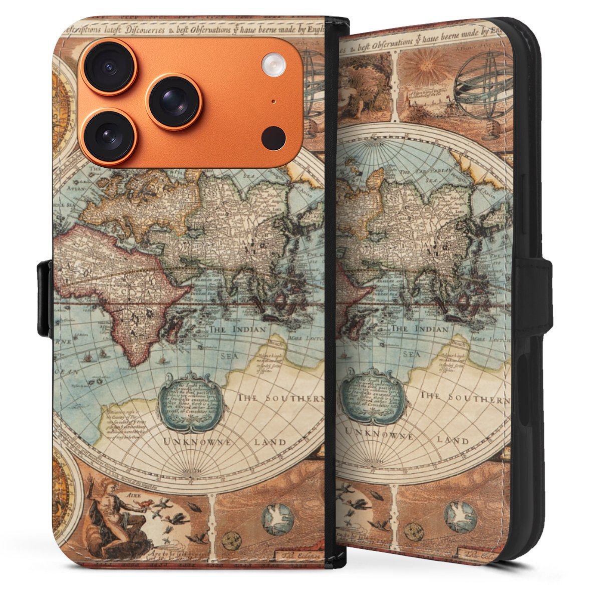 Mappa del mondo vintage