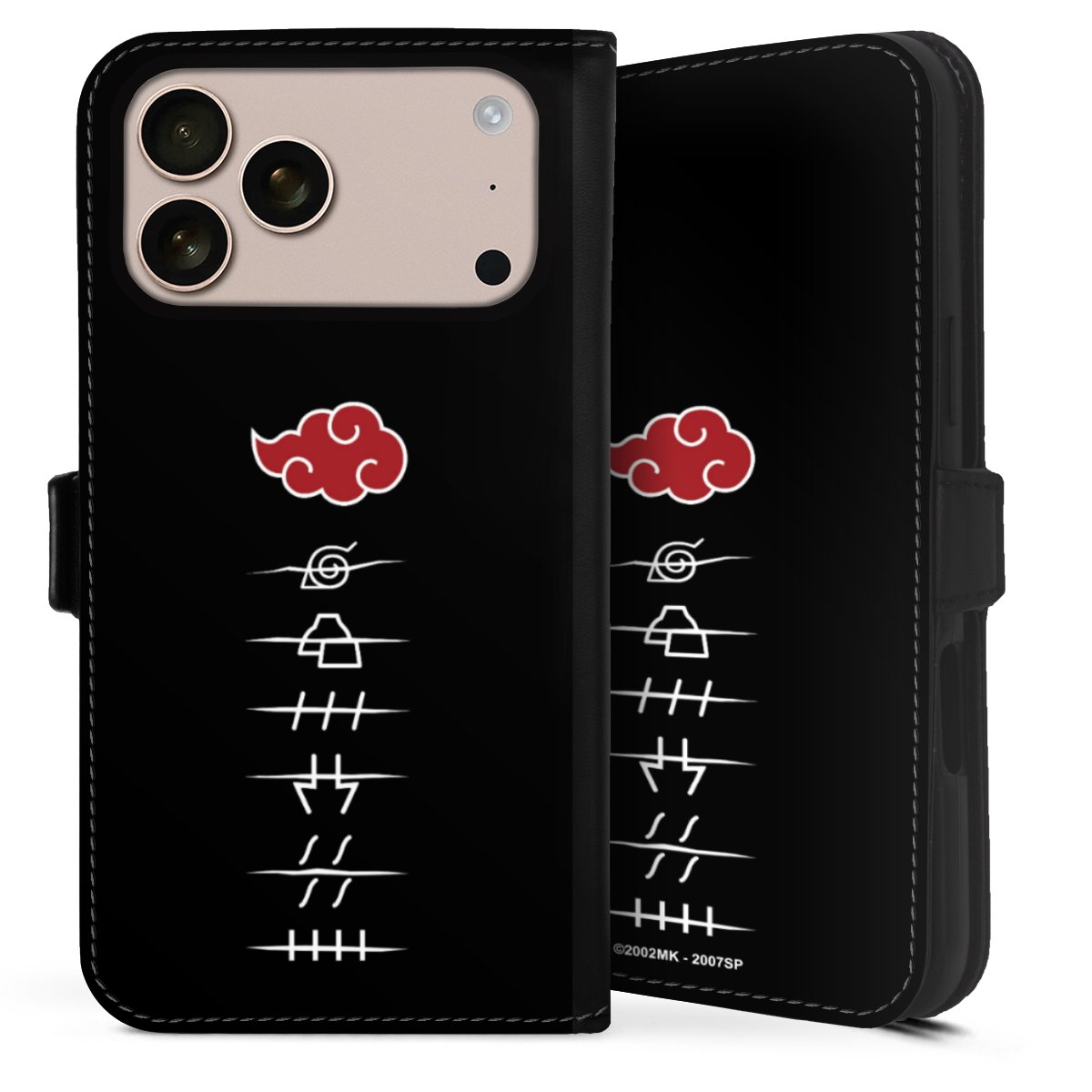 Symboles des membres de l'Akatsuki noirs