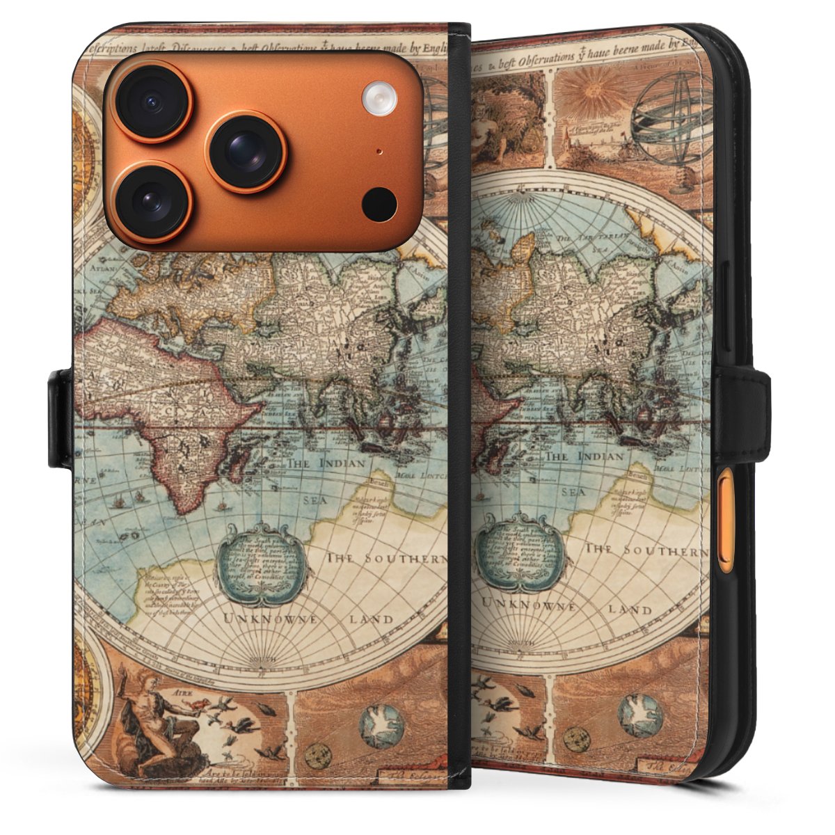 Mappa del mondo vintage