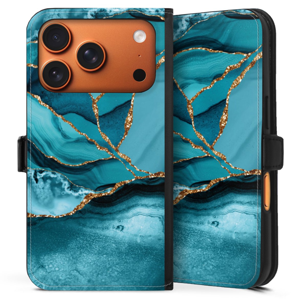 Eisblaue Marmor Landschaft