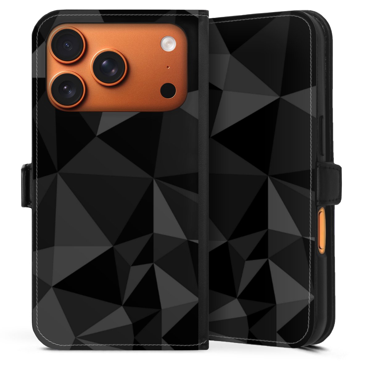 Motif Polygone Noir