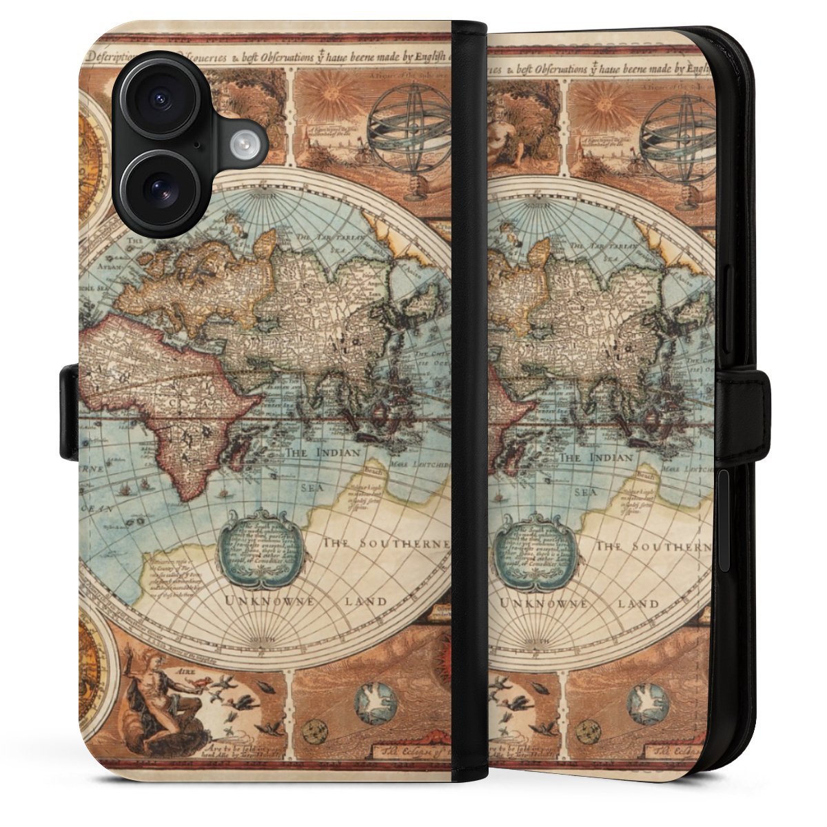 Mappa del mondo vintage