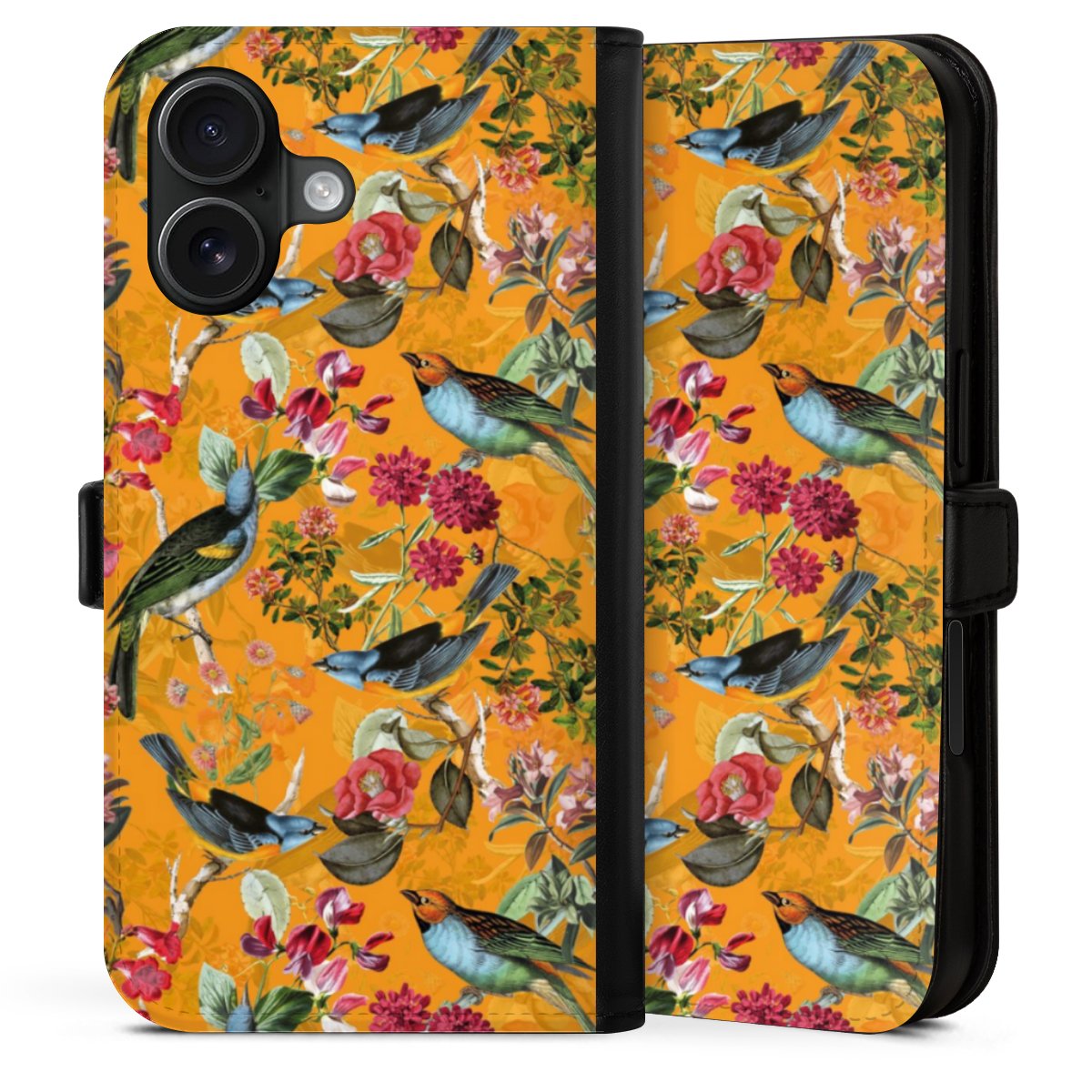 Vogels Bloemen Behang