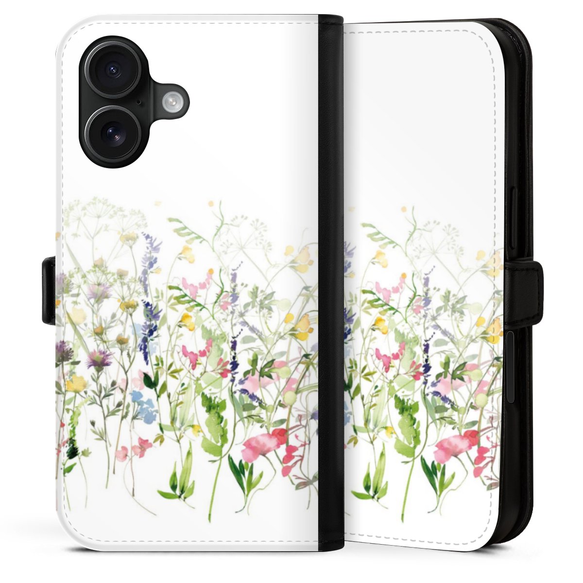Fleurs de prairie printanières colorées