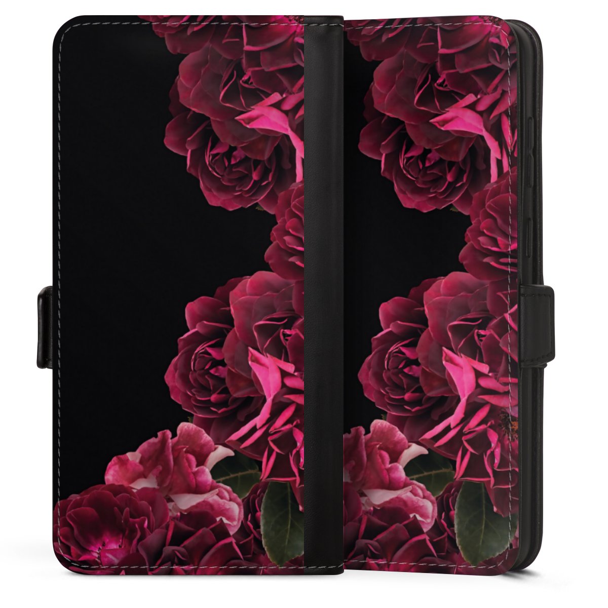 Rose vintage su nero