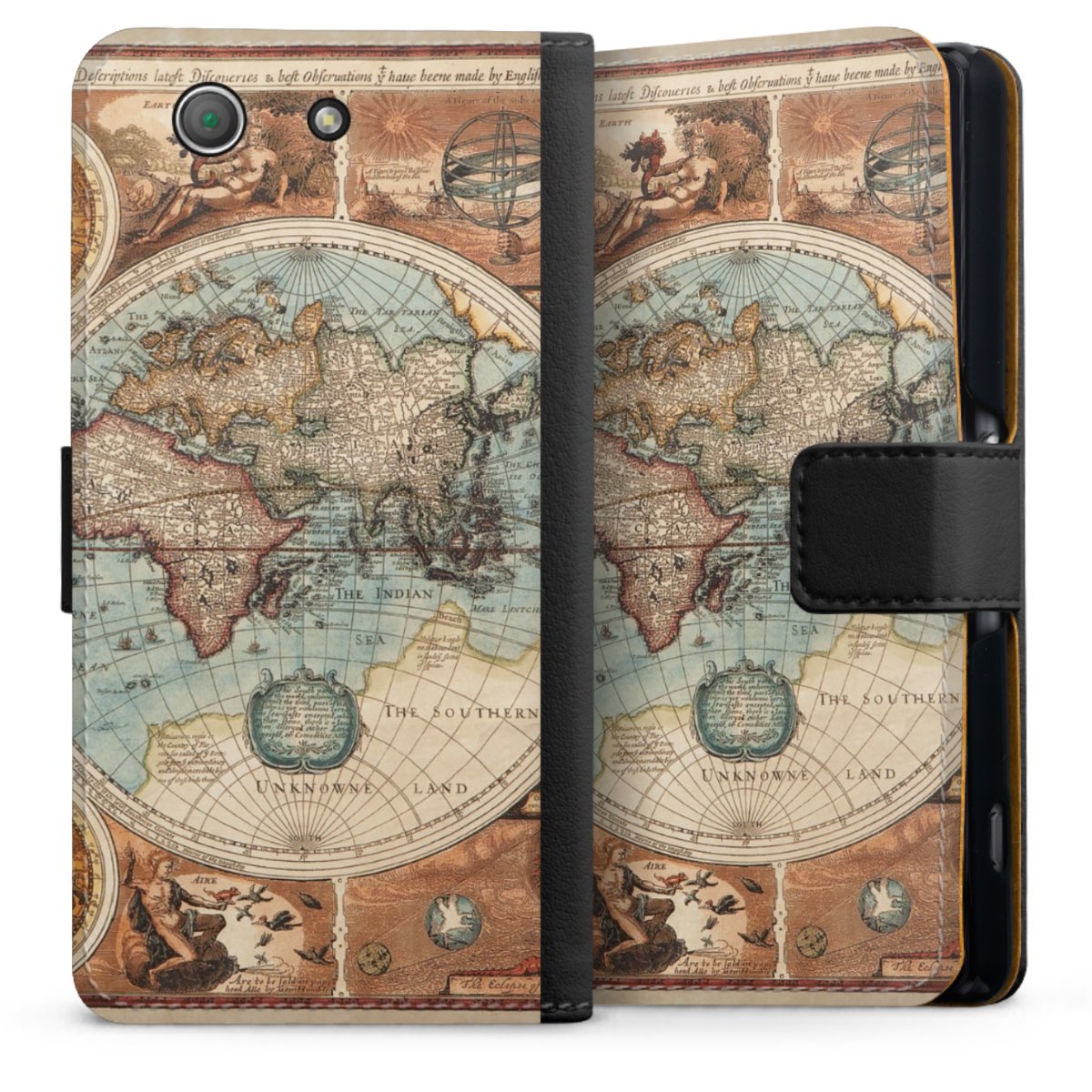 Mappa del mondo vintage