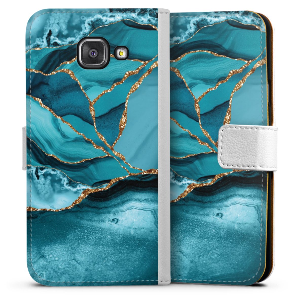 Eisblaue Marmor Landschaft