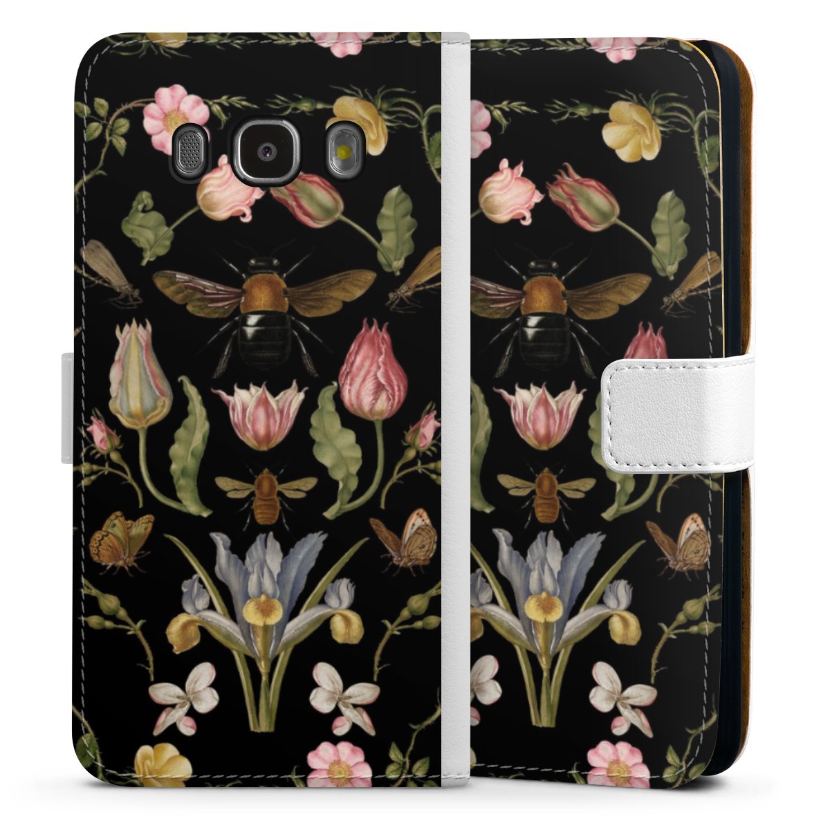 Veldbloemen en Bijen Zwart