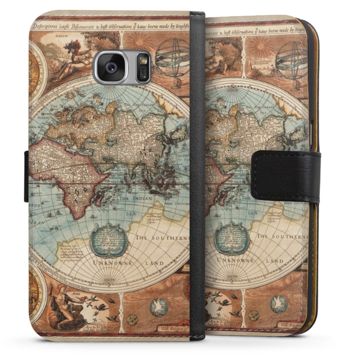 Mappa del mondo vintage