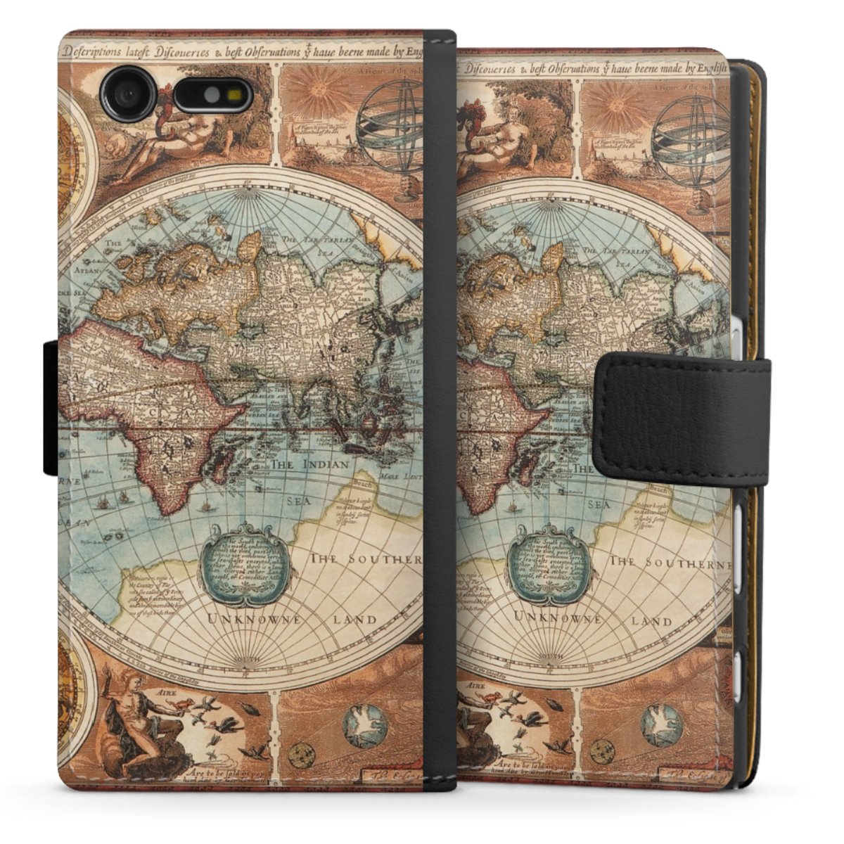 Mappa del mondo vintage