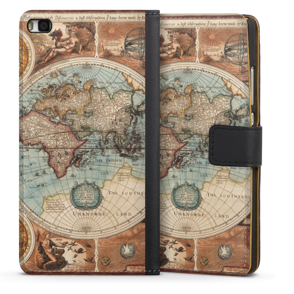 Mappa del mondo vintage