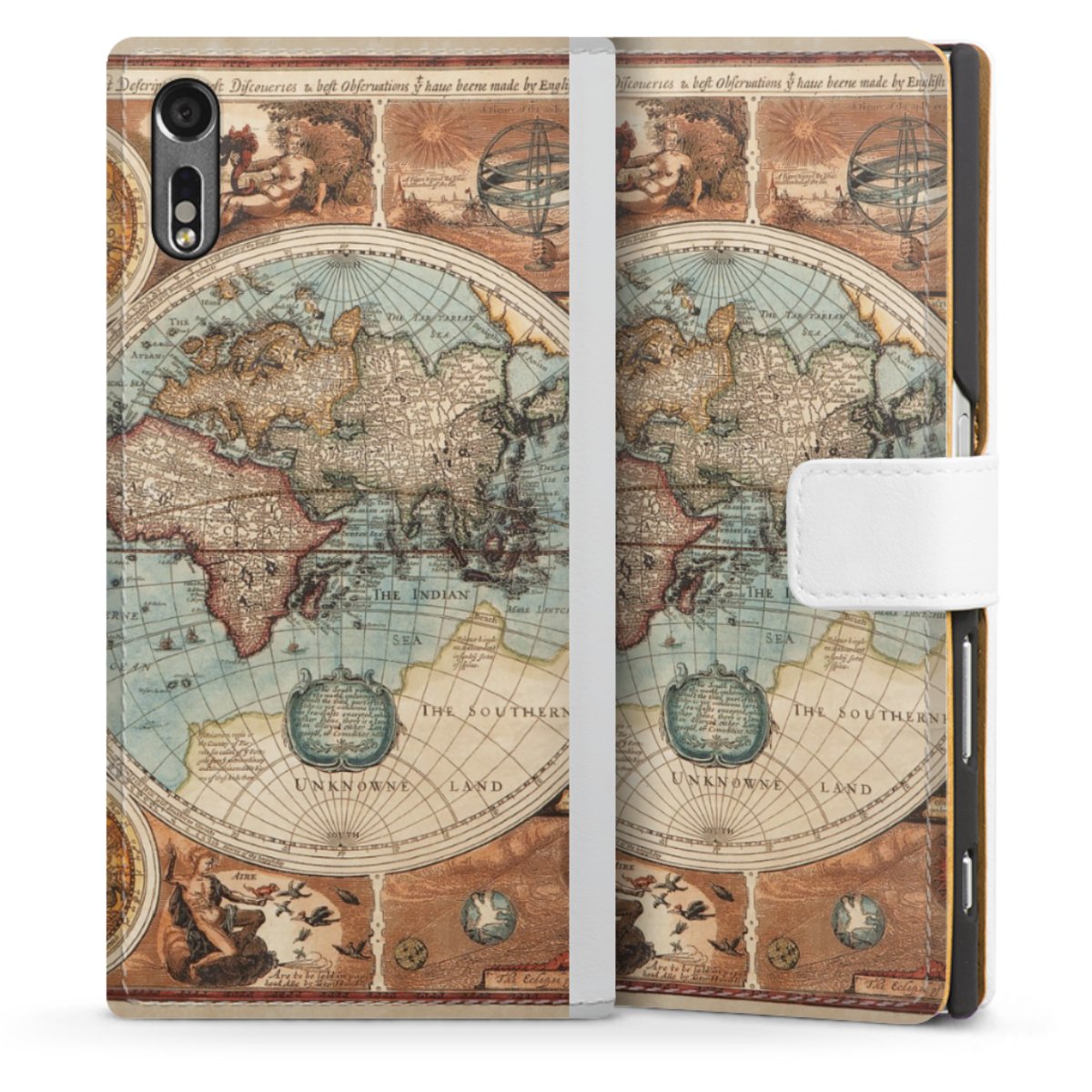 Mappa del mondo vintage