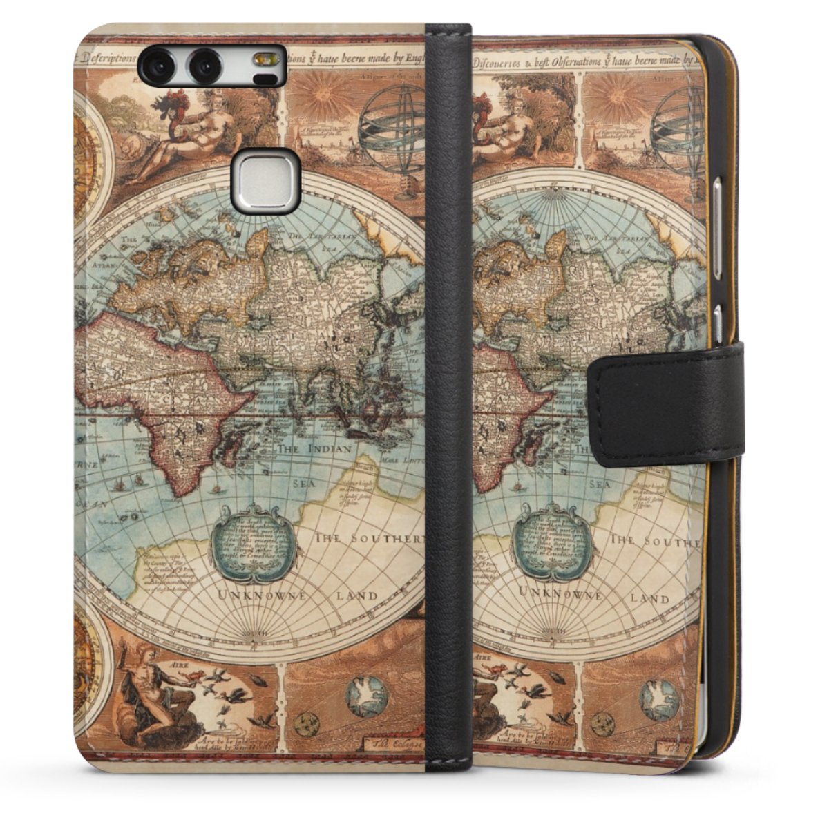 Mappa del mondo vintage