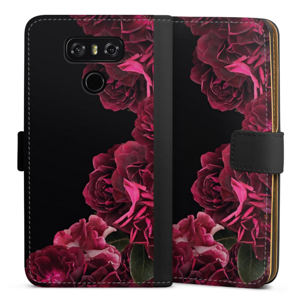 Rose vintage su nero