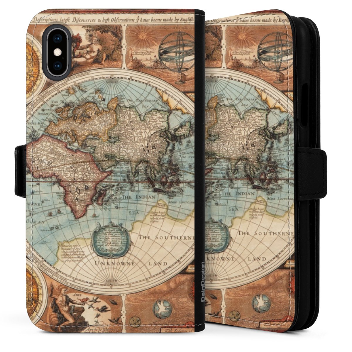 Mappa del mondo vintage