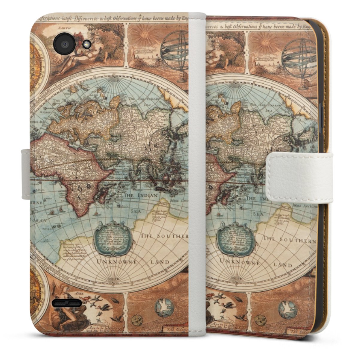 Mappa del mondo vintage