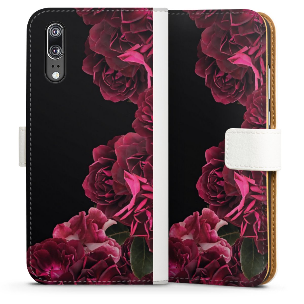 Rose vintage su nero