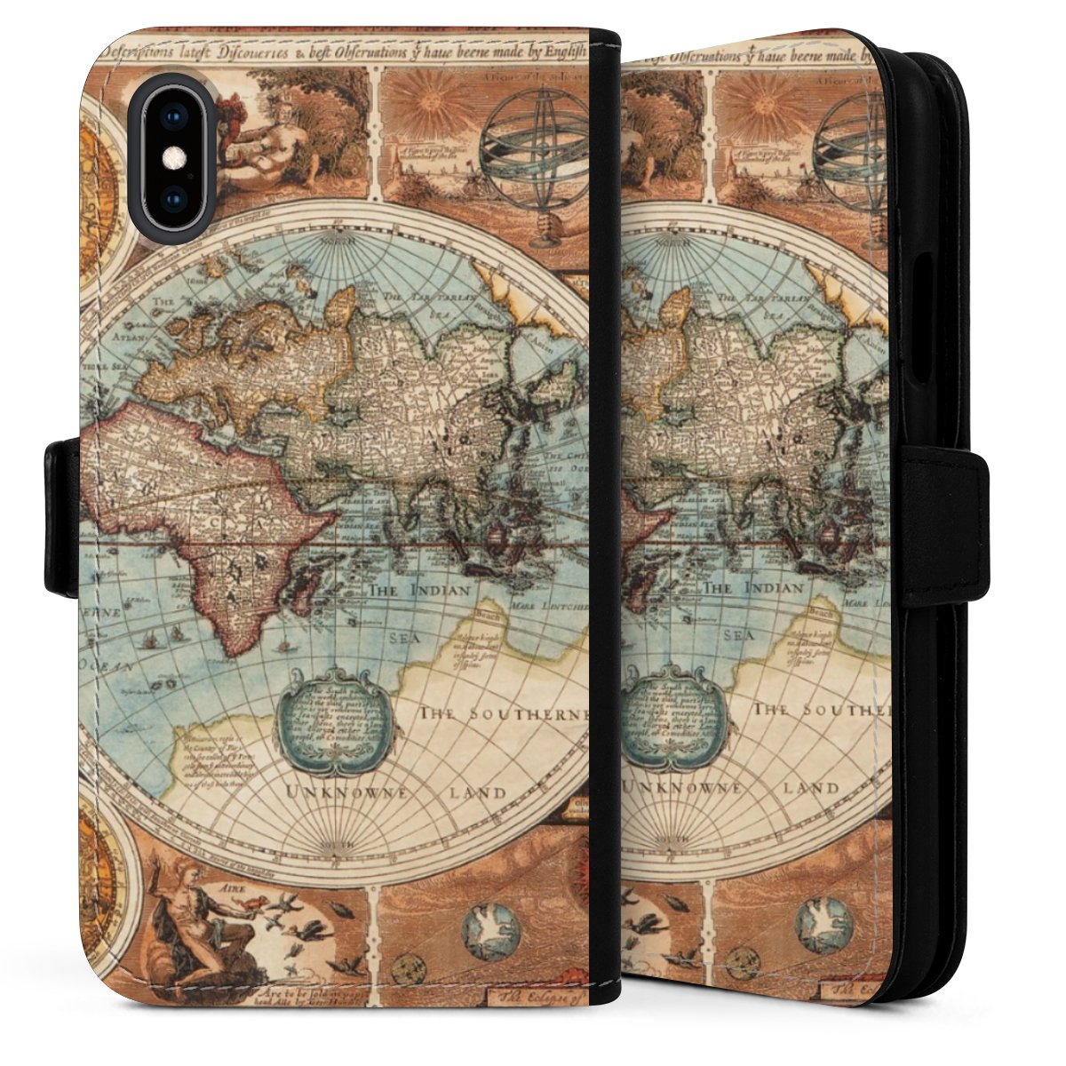 Mappa del mondo vintage