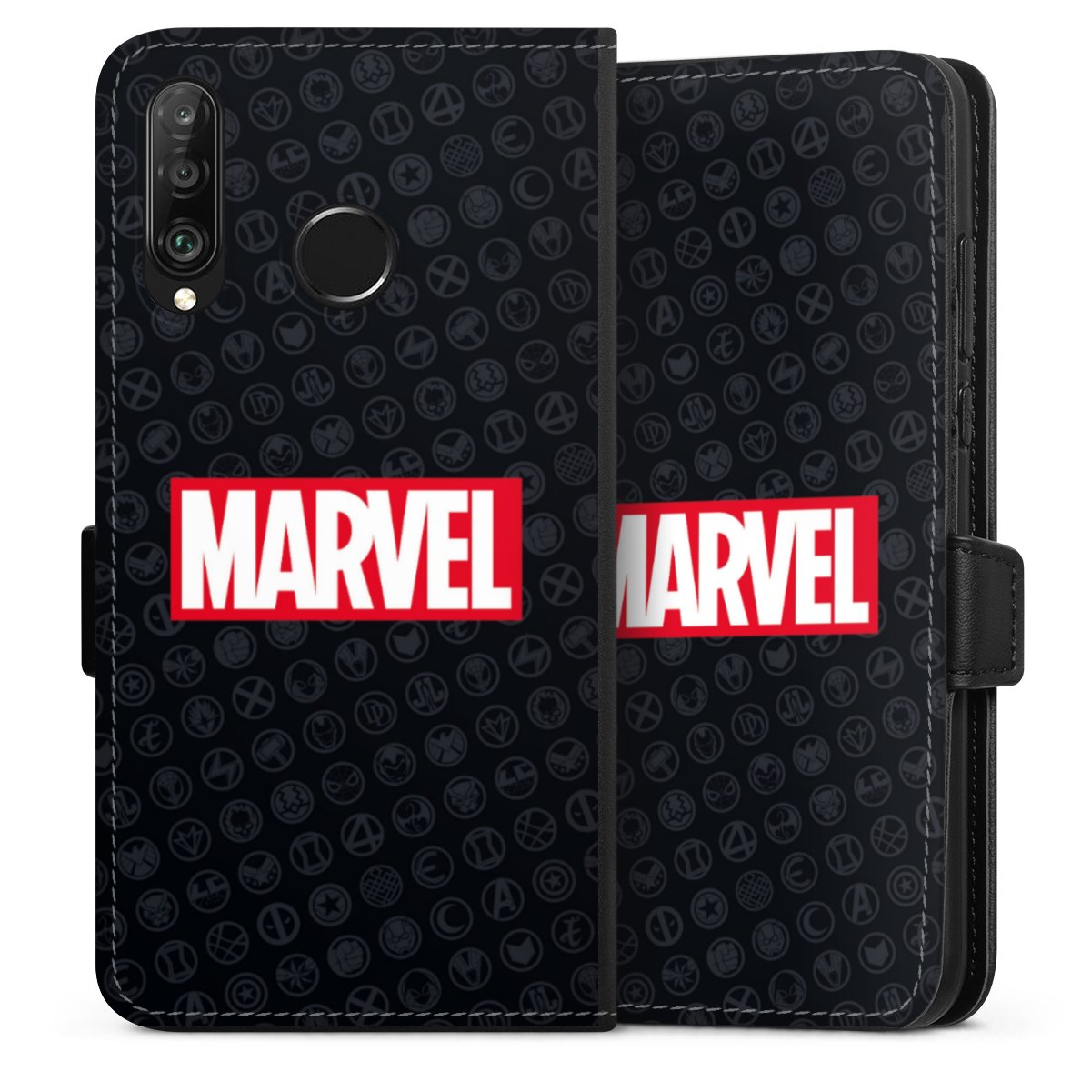 Marvel Logo Black Red 