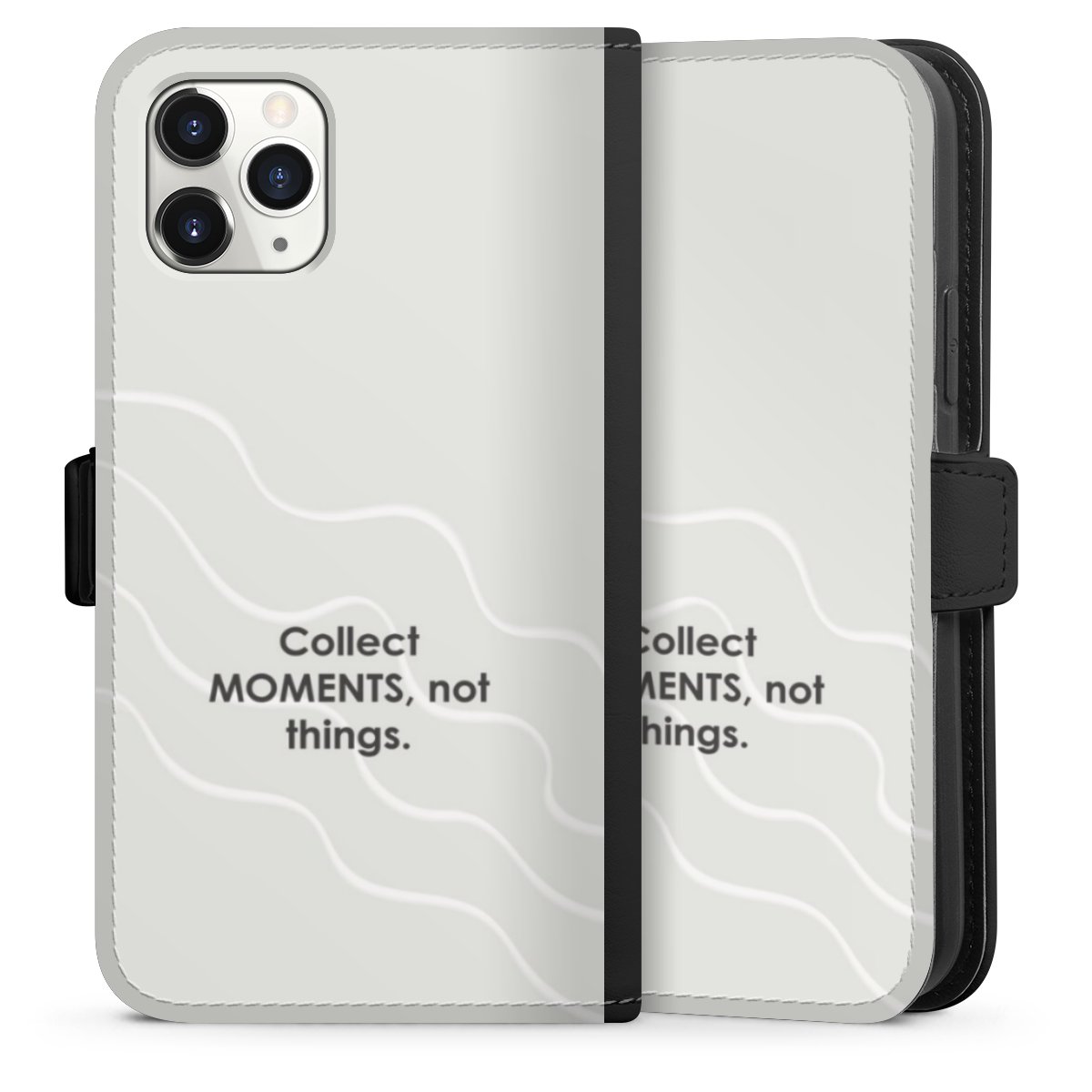 Collect Moments Not Things Grey