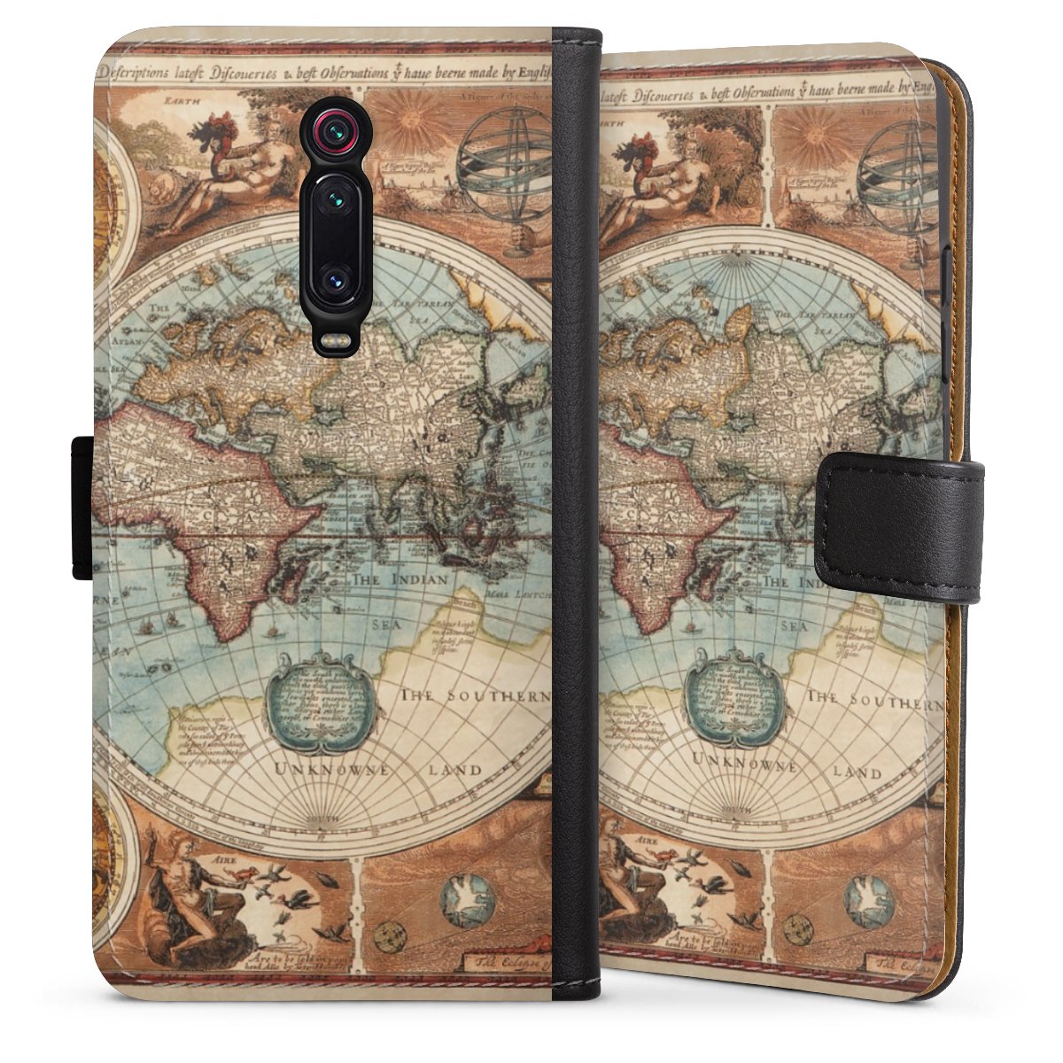 Mappa del mondo vintage