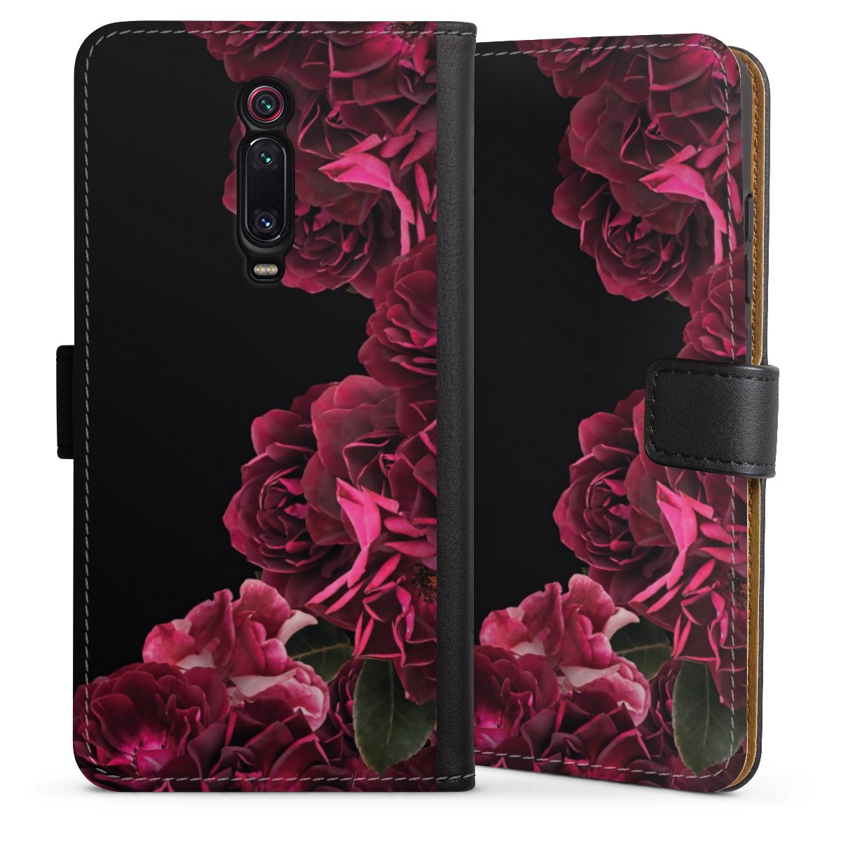 Rose vintage su nero