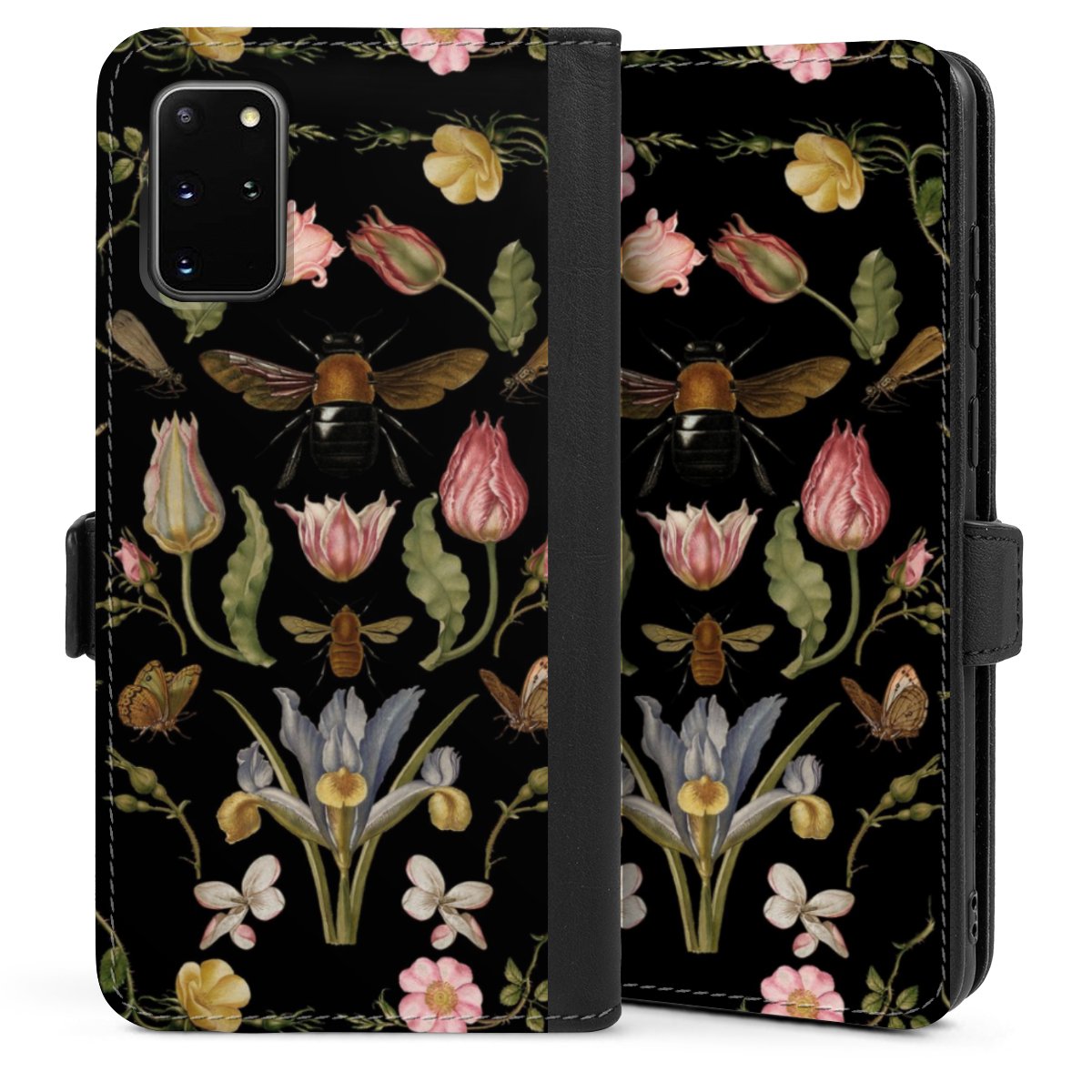 Fiori di campo e api nere