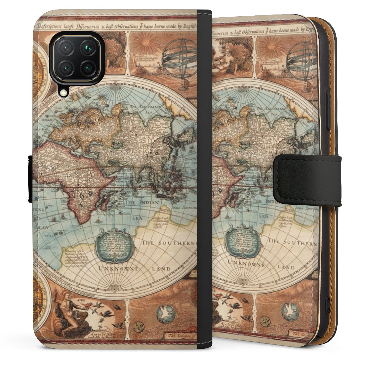 Mappa del mondo vintage