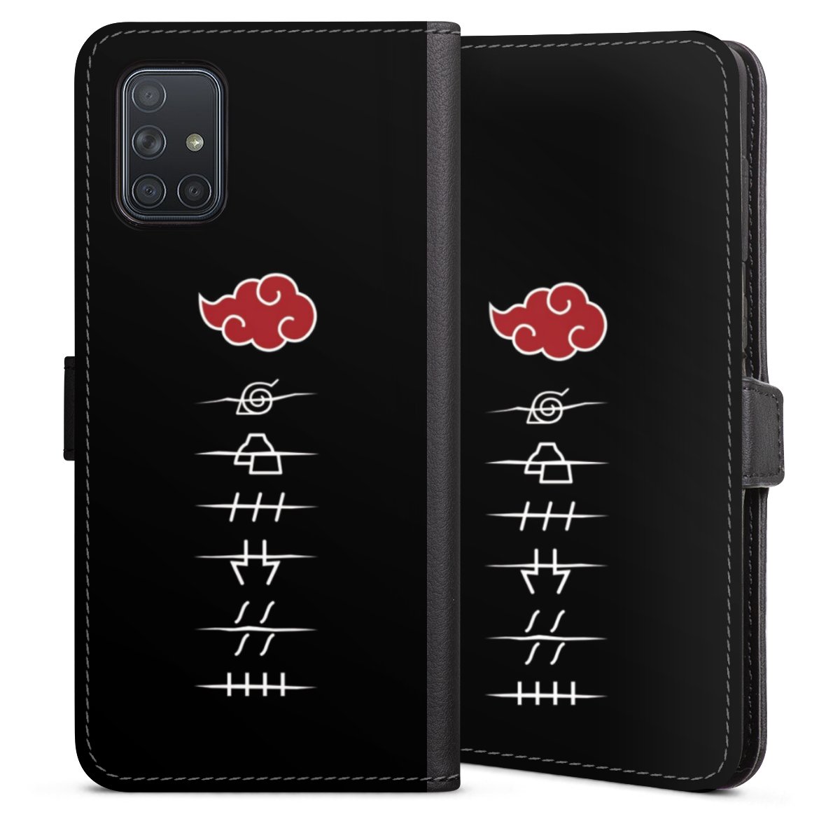 Symboles des membres de l'Akatsuki noirs
