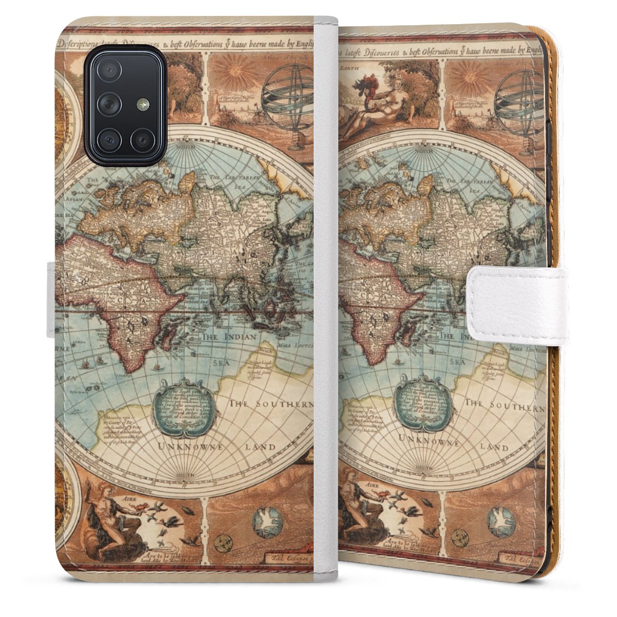 Mappa del mondo vintage
